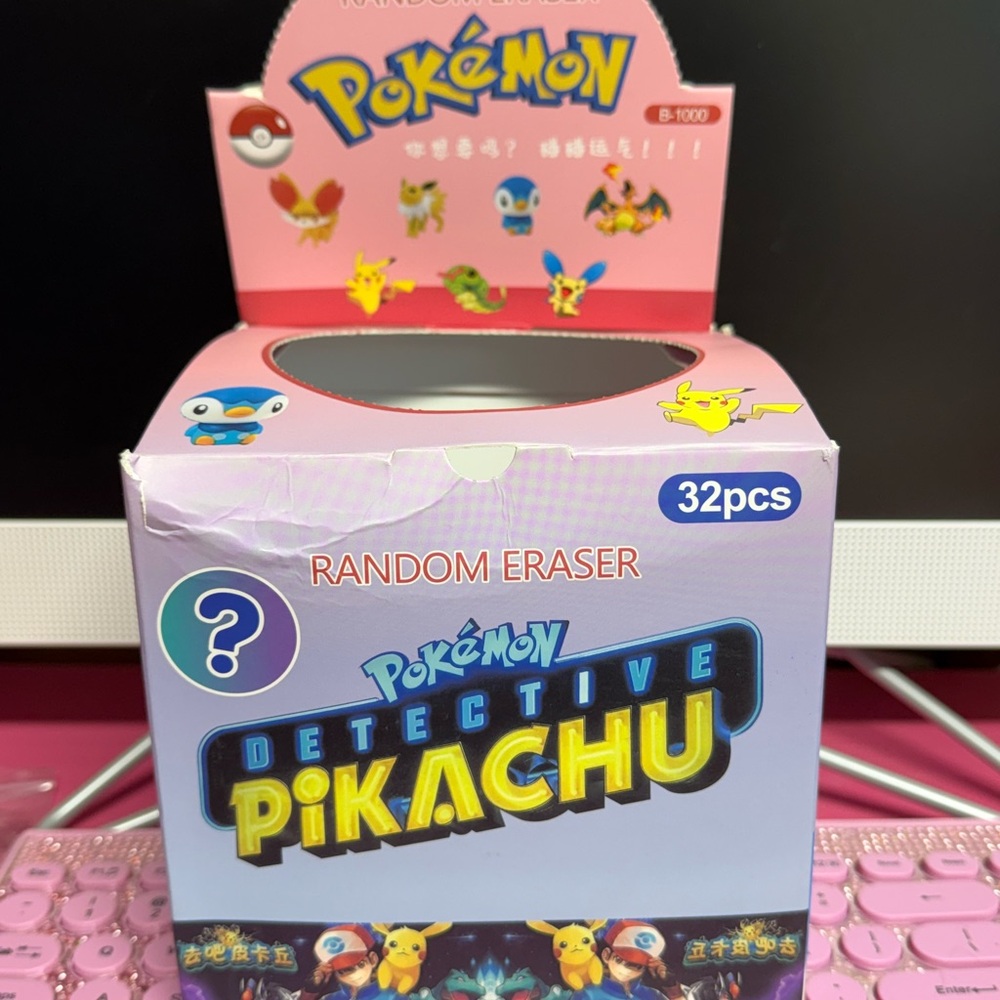 ❤️SOLD❤️ Detective Pikachu Random blind bag Eraser